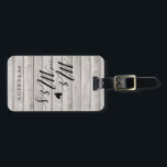Bagagelabel van gepersonaliseerd hout<br><div class="desc">Een schattig bagagelabel maakt het makkelijker om je tas te vinden! Dit is speciaal ontworpen voor newlyweds huwelijksreis,  verjaardagen en meer.</div>