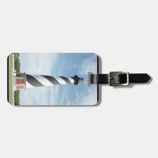 Bagagelabel van gestripte vuurtoren (Voorkant horizontaal)