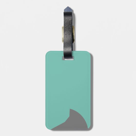 Bagagelabel van haaien (Achterkant verticaal)