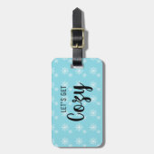 Bagagelabel van het berggebied voor het bereiken v (Voorkant verticaal)