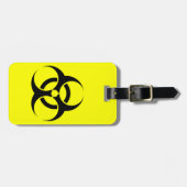 bagagelabel van het biogevaarsymbool (Voorkant horizontaal)