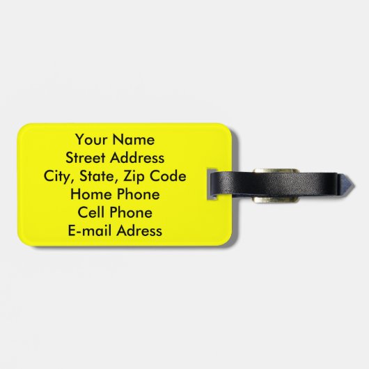 bagagelabel van het biogevaarsymbool (Achterkant horizontaal)