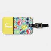 Bagagelabel van het Initiaal van het Kind van het  (Voorkant horizontaal)