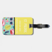 Bagagelabel van het Initiaal van het Kind van het  (Achterkant horizontaal)