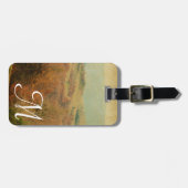 Bagagelabel van het Italiaanse landzijrolmonogram (Voorkant horizontaal)