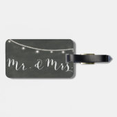 bagagelabel van het karton Mr&Mrs., dubbellichten (Achterkant horizontaal)