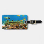 Bagagelabel van het koraalrif van Bahamas (Voorkant horizontaal)