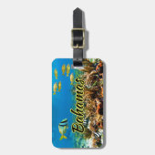 Bagagelabel van het koraalrif van Bahamas (Voorkant verticaal)