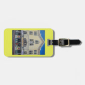 Bagagelabel van het label met paars of sleutelkett (Voorkant horizontaal)