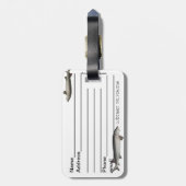 Bagagelabel van het meer (Achterkant verticaal)