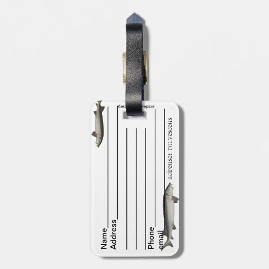 Bagagelabel van het meer (Achterkant verticaal)