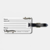 Bagagelabel van het meer (Achterkant horizontaal)