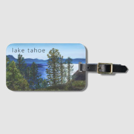 Bagagelabel van het meer van Tahoe