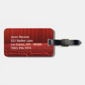 Bagagelabel van het Red Curtain Theater Monogram (Achterkant horizontaal)