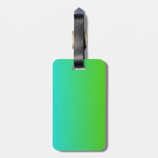 Bagagelabel van het vliegtuig (Achterkant verticaal)