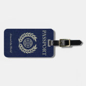 bagagelabel van het wereldpaspoort (Voorkant horizontaal)