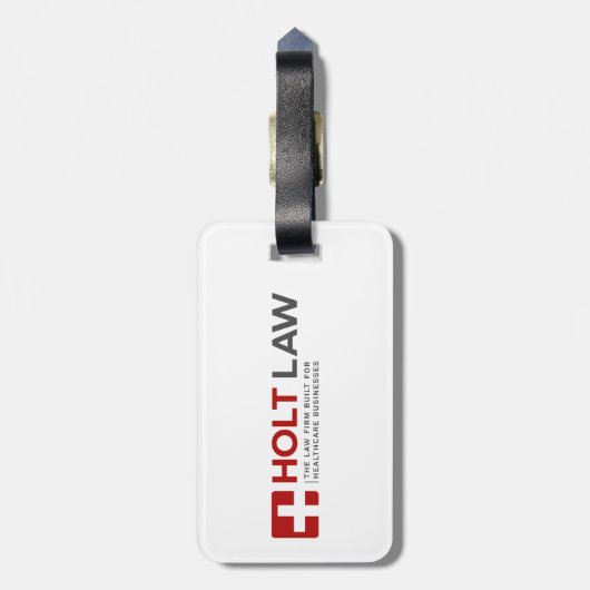 Bagagelabel van Holt Law (Achterkant verticaal)