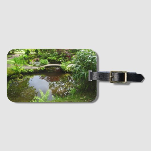 Bagagelabel van Japanse tuin (Voorkant (horizontaal))