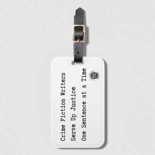 Bagagelabel van Justitie (Voorkant (verticaal))