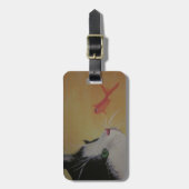 bagagelabel van kat en vis (Voorkant verticaal)