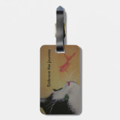 bagagelabel van kat en vis (Achterkant verticaal)