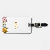 Bagagelabel van kattenkatten (Voorkant horizontaal)