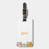 Bagagelabel van kattenkatten (Voorkant verticaal)