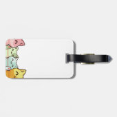 Bagagelabel van kattenkatten (Achterkant horizontaal)