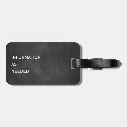 Bagagelabel van Kiss Chalkboard (Achterkant horizontaal)