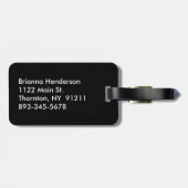 Bagagelabel van Kissende Flamingos (Achterkant horizontaal)