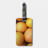 Bagagelabel van kleurrijke vruchten (Achterkant verticaal)