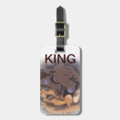 bagagelabel van koning / koning van leeuw (Voorkant verticaal)