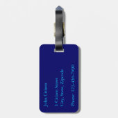 Bagagelabel van koraal Zee (Achterkant verticaal)