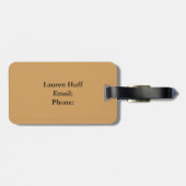 Bagagelabel van leder (Achterkant horizontaal)