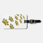 Bagagelabel van Leopard Paw-afdrukken (Voorkant horizontaal)