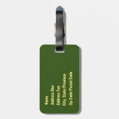 Bagagelabel van liefdeskikkers (Achterkant verticaal)