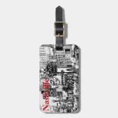 Bagagelabel van Nashville (Voorkant verticaal)