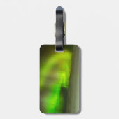 Bagagelabel van noordelijke lampjes met lederriem (Achterkant verticaal)