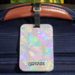 bagagelabel van optische minerale foto<br><div class="desc">bagagelabel voor optische textuur</div>
