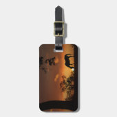 Bagagelabel van paarden (Voorkant verticaal)