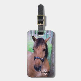 Bagagelabel van paarden