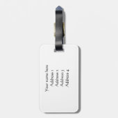 Bagagelabel van paarden (Achterkant verticaal)