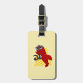 Bagagelabel van pinguïn cartoon (Voorkant verticaal)