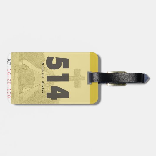 Bagagelabel van Pointe-Claire (Achterkant horizontaal)