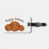 Bagagelabel van pompoen (Achterkant horizontaal)