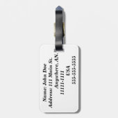 Bagagelabel van Renard (Frans voor vossen) (Achterkant verticaal)