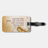 Bagagelabel van rode wijndruiven voor korkschroefk (Achterkant horizontaal)