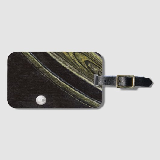 Bagagelabel van Saturnus en Tethys (Voorkant (horizontaal))