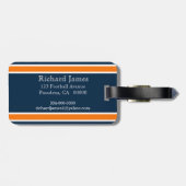 Bagagelabel van Sinaasappel en zeemacht (Achterkant horizontaal)