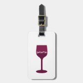 Bagagelabel van sinaasappelwijn (Voorkant verticaal)